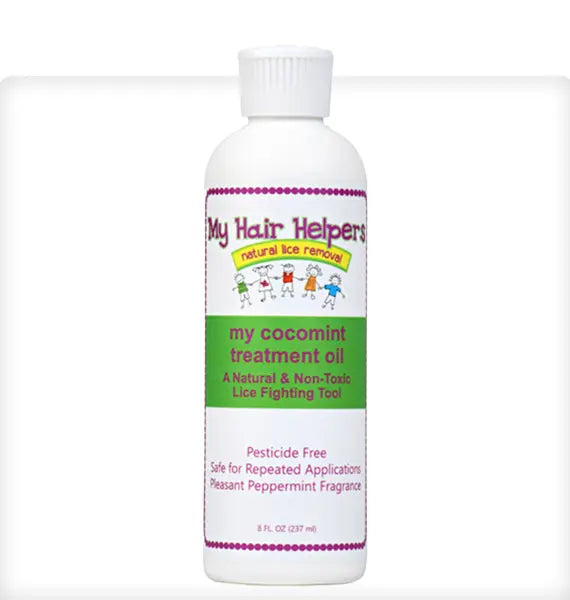 MY HAIR HELPERS NATURAL LICE REMOVAL OIL — Coconut &amp; Peppermint, Chemical-Free My Hair Helpers