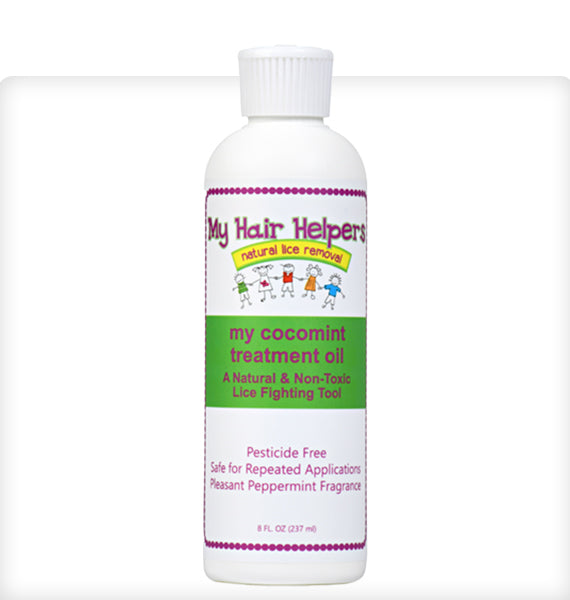 MY HAIR HELPERS NATURAL LICE REMOVAL OIL — Coconut &amp; Peppermint, Chemical-Free