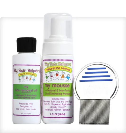 MY HAIR HELPERS DELUXE LICE TREATMENT KIT — Natural, Kid-Safe, Chemical-Free My Hair Helpers