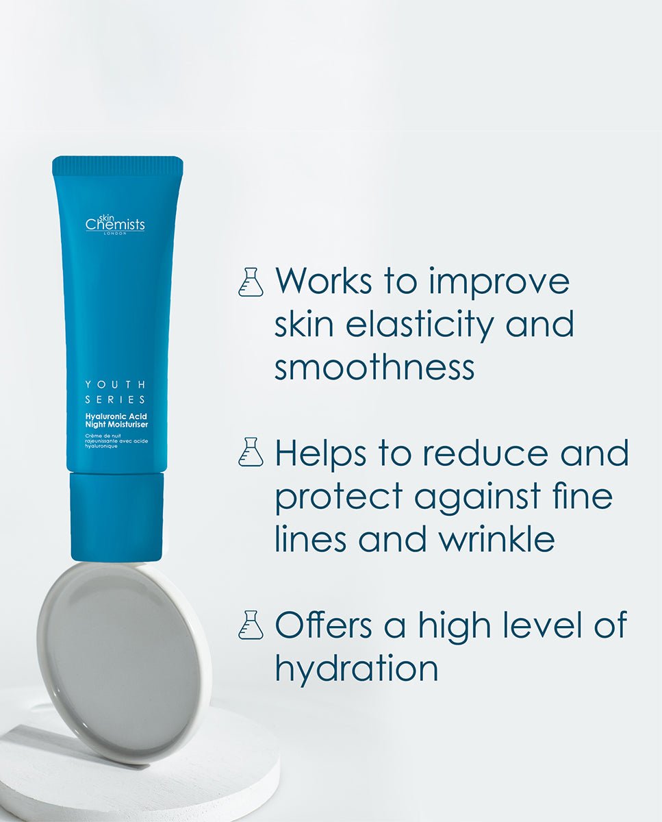SKINCHEMISTS HYALURONIC ACID NIGHT MOISTURISER — Deep Hydration & Anti-Aging Care