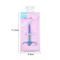 Eyebrow scissors with flash bag packaging – stainless steel color titanium