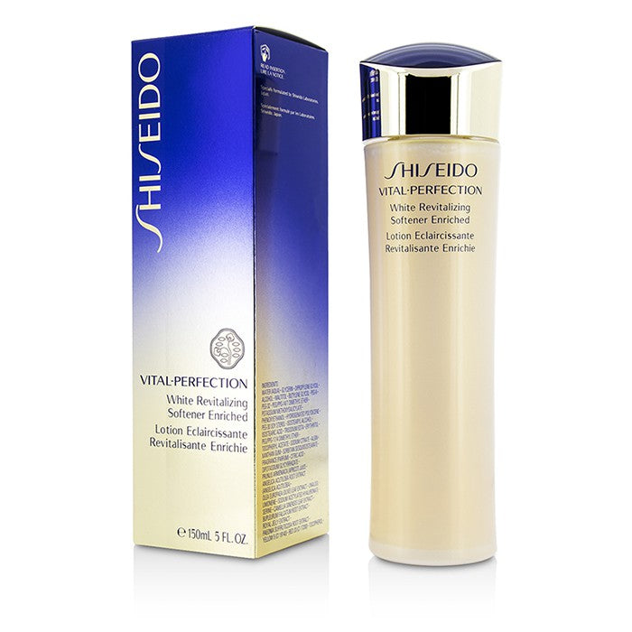 SHISEIDO VITAL-PERFECTION WHITE REVITALIZING SOFTENER ENRICHED — Hydrating, Anti-Aging Facial Lotion