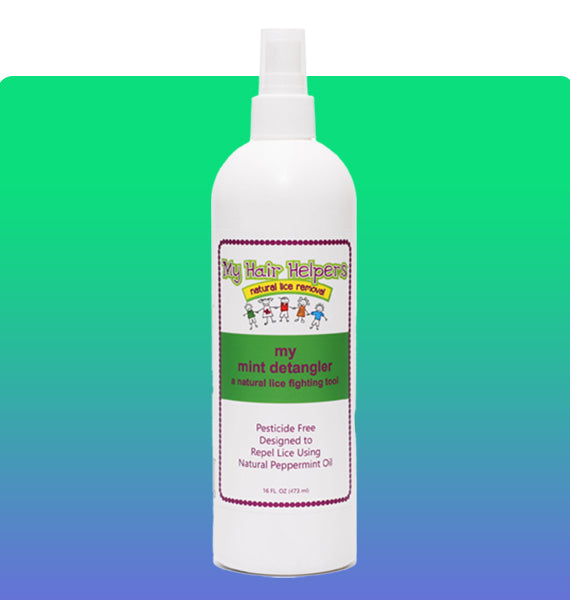 MY HAIR HELPERS NATURAL LICE REMOVAL DETANGLING CONDITIONER SPRAY— Lice Prevention &amp; Smooth, Manageable Hair