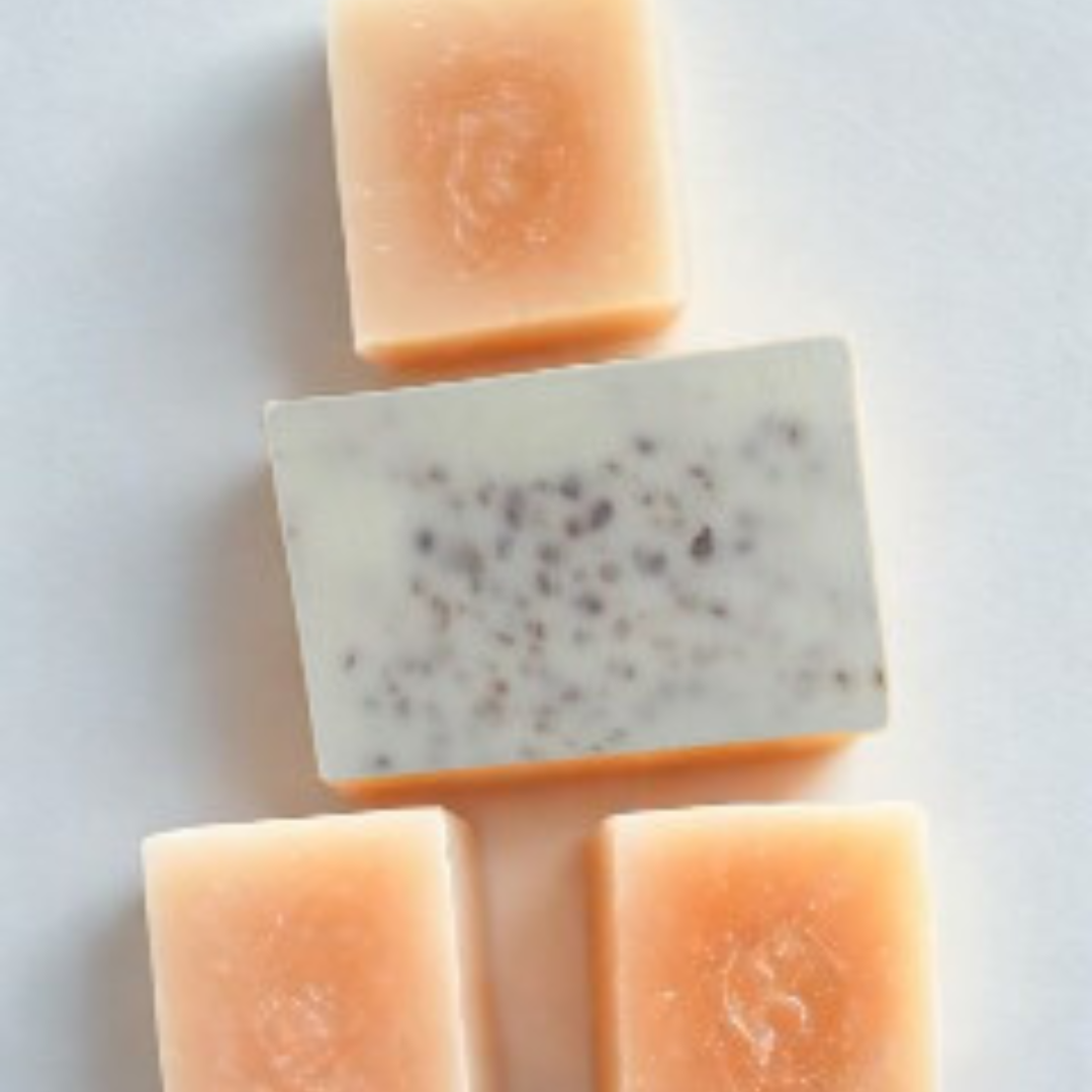 LOLA LUXE COCONUT GLOW + HIMALAYAN SALT SCRUB SOAP: Mineral-Rich Nourishment & Gentle Care