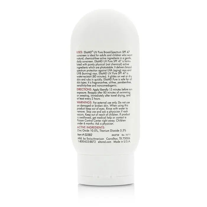ELTAMD - UV Pure Water-Resistant Face & Body Physical Sunscreen SPF 47 EltaMD