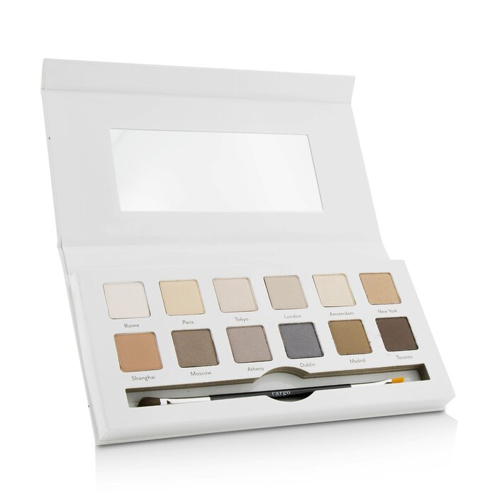 CARGO Around the World Eye Shadow Palette — 12 Shades + Shadow Brush