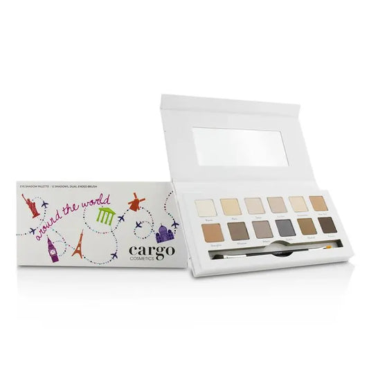 CARGO Around the World Eye Shadow Palette — 12 Shades + Shadow Brush Cargo