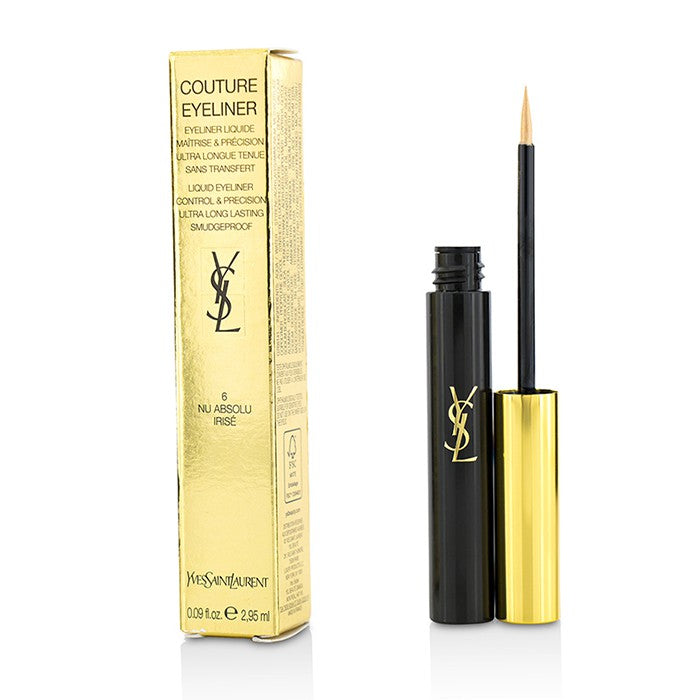 YVES SAINT LAURENT COUTURE LIQUID EYELINER — long-wearing precision with lash care
