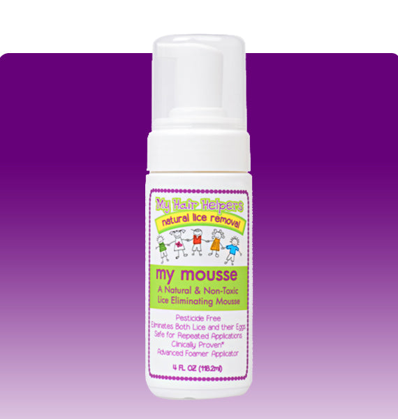 MY HAIR HELPERS NATURAL LICE REMOVAL FOAM MOUSSE — lice removal &amp; nit glue dissolver