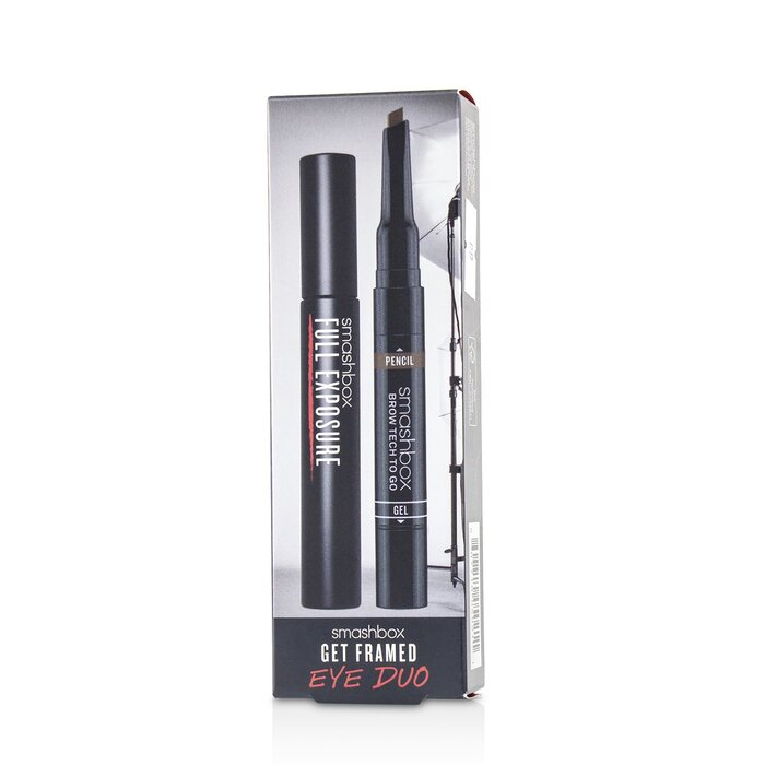 SMASHBOX - GET FRAMED EYE DUO SET — 1x Full Exposure Mascara, 1x Brow Tech To Go