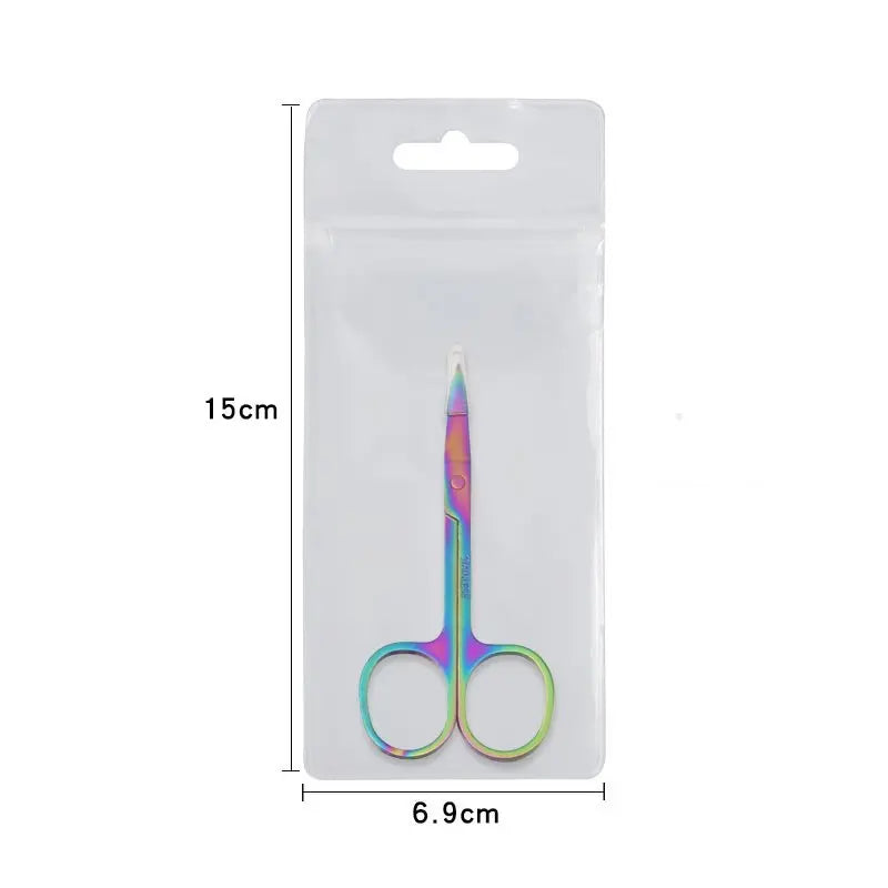 Powder OP bag eyebrow scissors stainless steel beauty tool