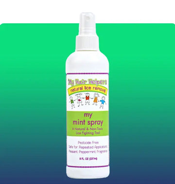 MY HAIR HELPERS NATURAL LICE REMOVAL PEPPERMINT SPRAY — natural daily lice prevention My Hair Helpers