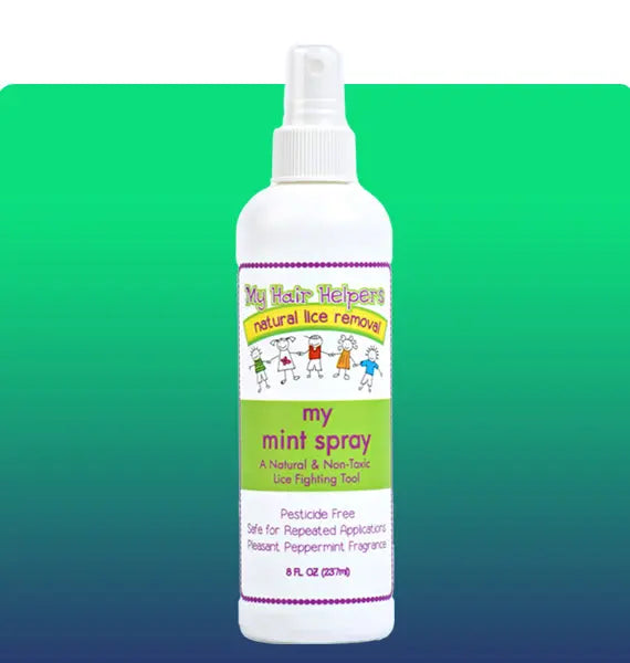 MY HAIR HELPERS NATURAL LICE REMOVAL PEPPERMINT SPRAY — natural daily lice prevention My Hair Helpers