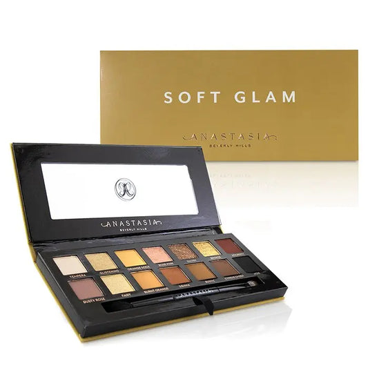 ANASTASIA BEVERLY HILLS - SOFT GLAM EYE SHADOW PALETTE — 14x Eyeshadow, 1x Duo Shadow Brush Anastasia Beverly Hills