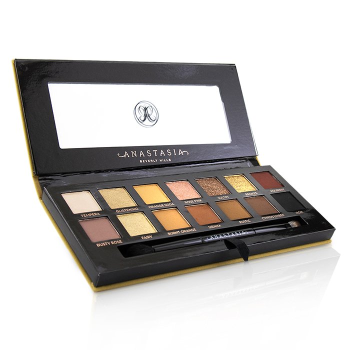 ANASTASIA BEVERLY HILLS - SOFT GLAM EYE SHADOW PALETTE — 14x Eyeshadow, 1x Duo Shadow Brush