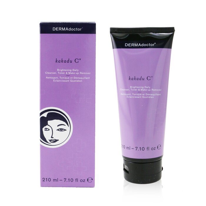 DERMADOCTOR - Kakadu C Brightening Daily Cleanser, Toner & Makeup Remover (Tube)