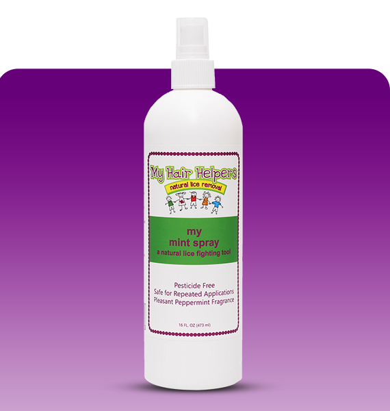 MY HAIR HELPERS NATURAL LICE REMOVAL PEPPERMINT SPRAY — natural daily lice prevention