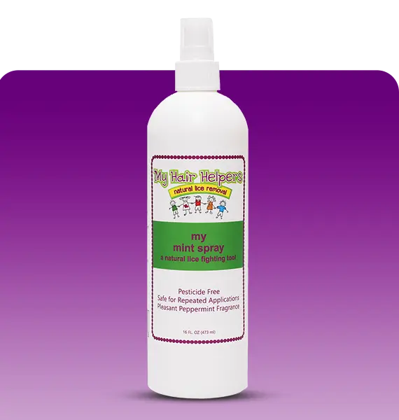 MY HAIR HELPERS NATURAL LICE REMOVAL PEPPERMINT SPRAY — natural daily lice prevention My Hair Helpers