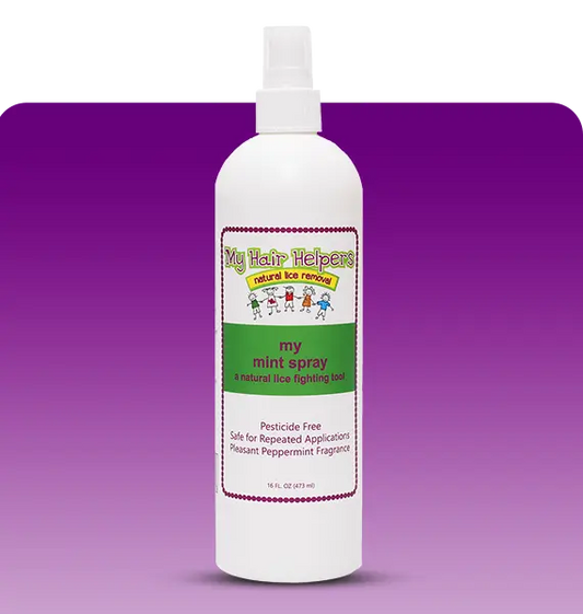MY HAIR HELPERS NATURAL LICE REMOVAL PEPPERMINT SPRAY — natural daily lice prevention My Hair Helpers