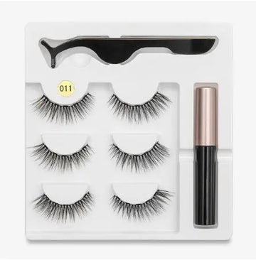 Natural style magnetic eyelashes pair for fashion women