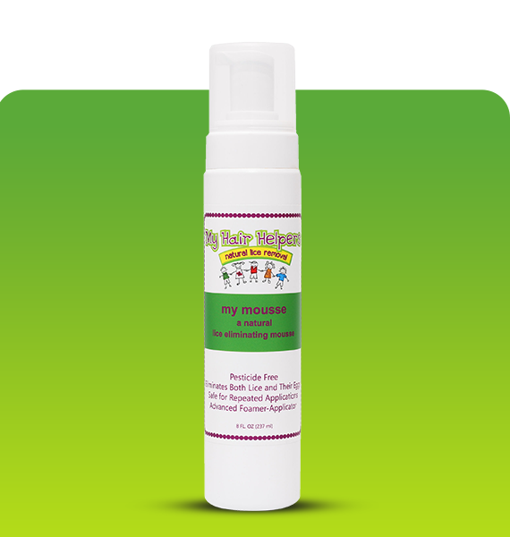 MY HAIR HELPERS NATURAL LICE REMOVAL FOAM MOUSSE — lice removal &amp; nit glue dissolver