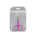 Makeup beauty tool eyebrow scissors with color titanium finish