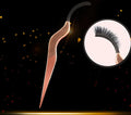 Compact rose gold eyelash curler lightweight and travel friendly