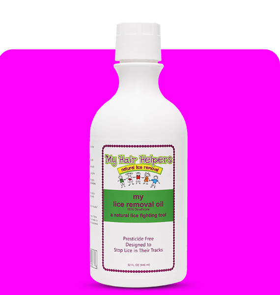 MY HAIR HELPERS NATURAL LICE REMOVAL DIMETHICONE OIL — extra-strength lice removal treatment