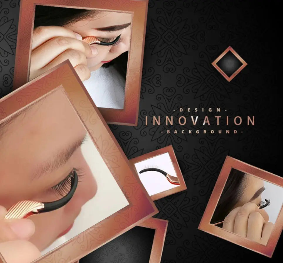 Beauty tool rose gold eyelash curler for false and natural lashes