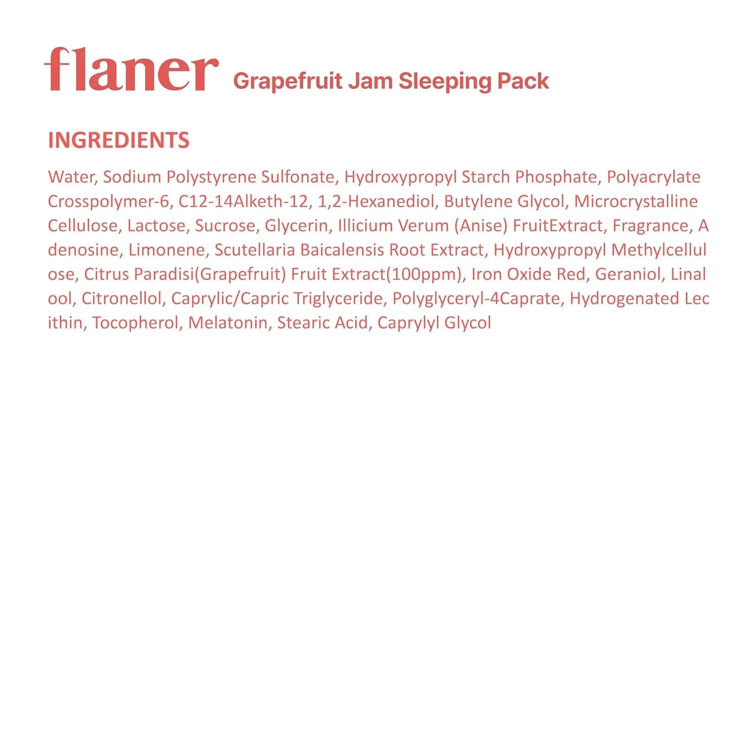 rebeau – Grapefruit Sleeping Mask rebeau