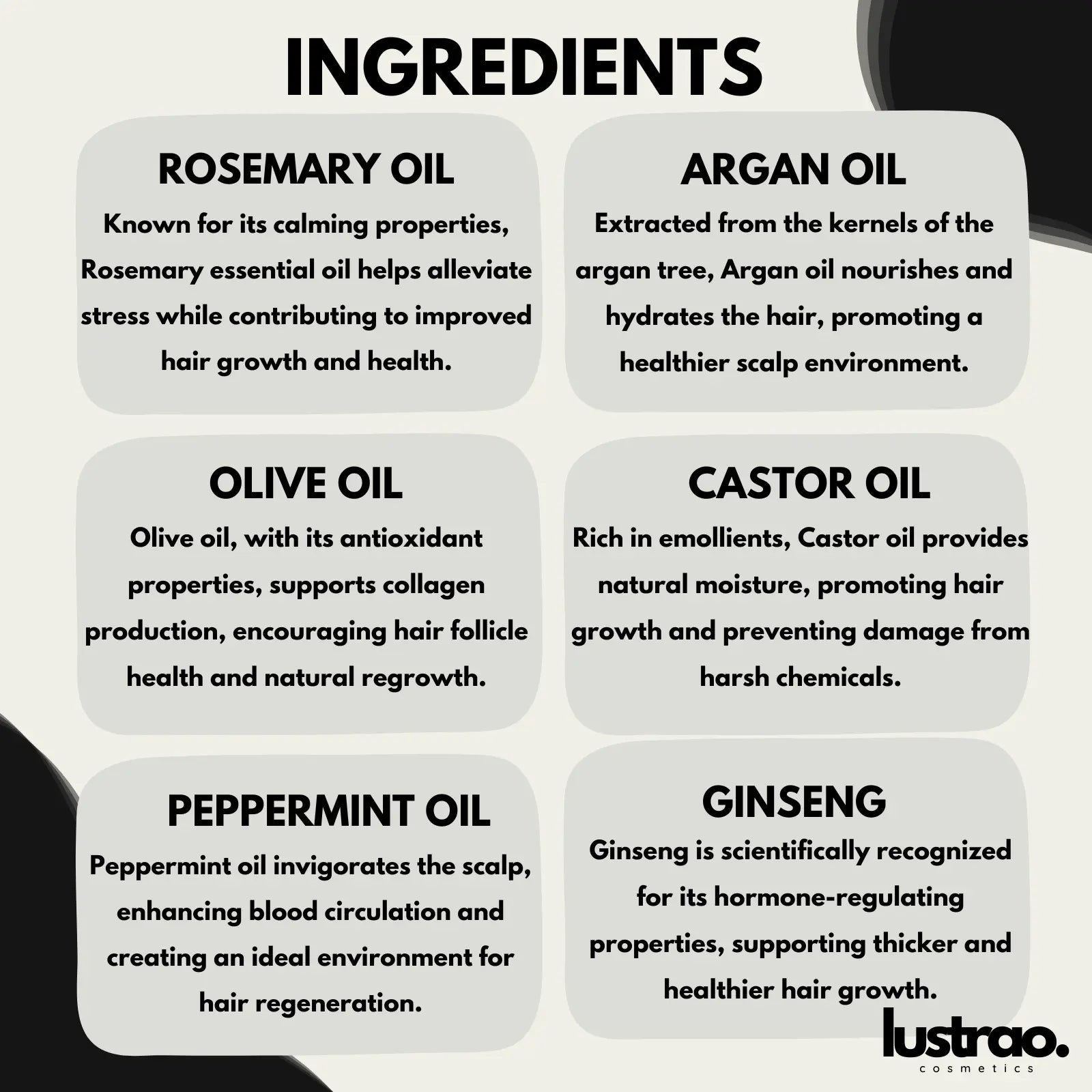 Lustrao Hair Regrowth Oil Lustrao