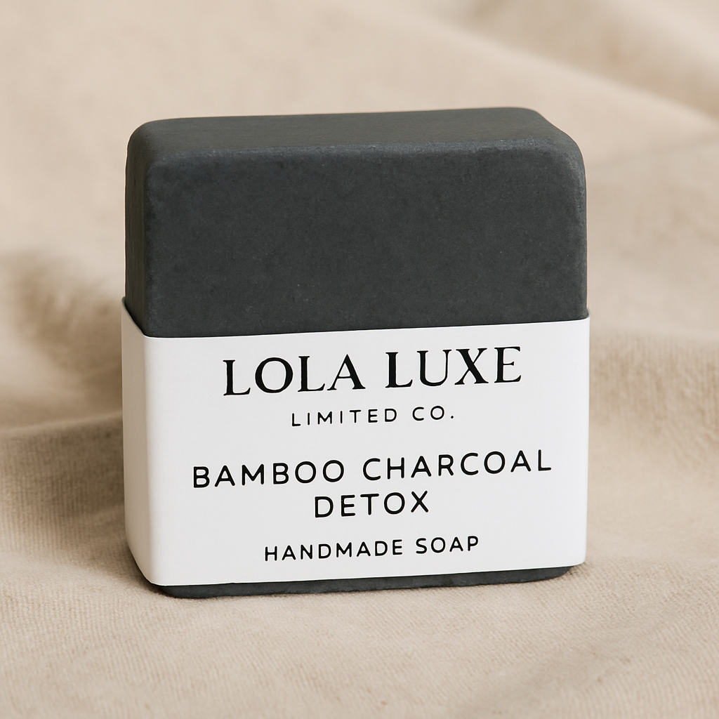 LOLA LUXE BAMBOO CHARCOAL DETOX SOAP – Purifying Cleanse for Radiant Skin