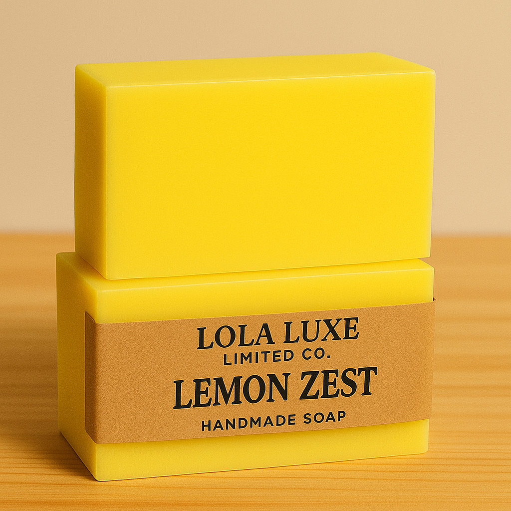 LOLA LUXE LEMON ZEST GOAT MILK SOAP – Brightening Citrus Bliss for Radiant Skin