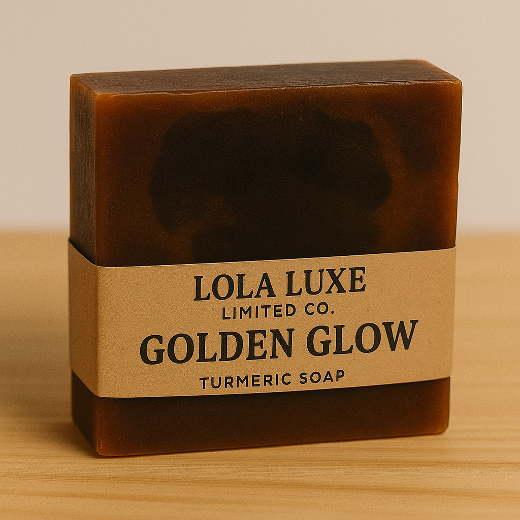 LOLA LUXE GOLDEN GLOW TURMERIC SOAP – Radiant Skin with Soothing Nourishment