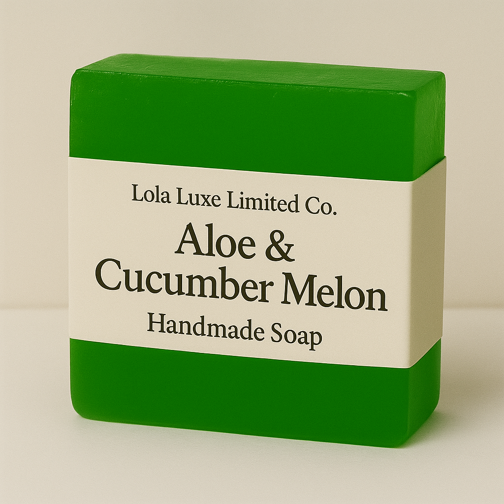 LOLA LUXE ALOE VERA & CUCUMBER MELON SOAP – Refreshing Hydration for Radiant Skin