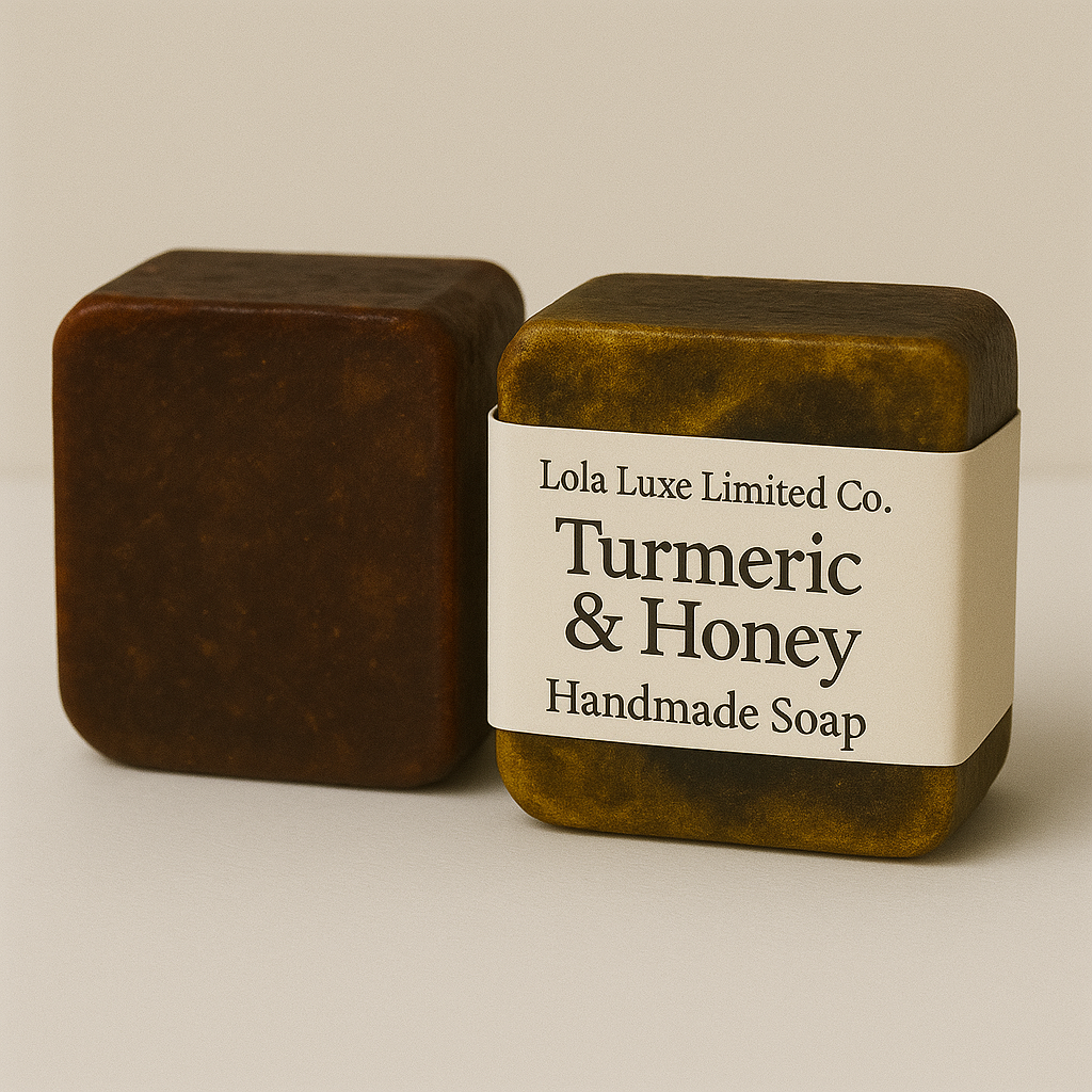 LOLA LUXE TURMERIC & HONEY GLOW SOAP – Radiant Nourishment for All Skin Types