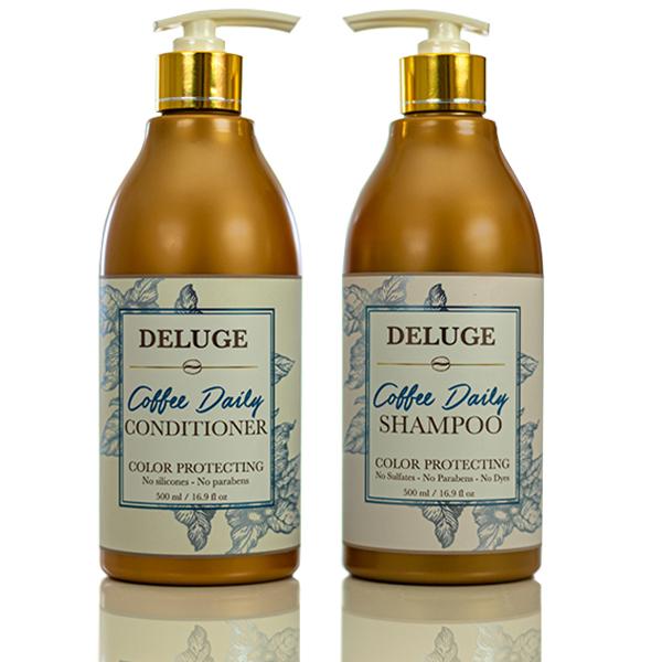 DELUGE COSMETICS ARGAN OIL & COFFEE SHAMPOO AND CONDITIONER DUO – Nourishing Haircare