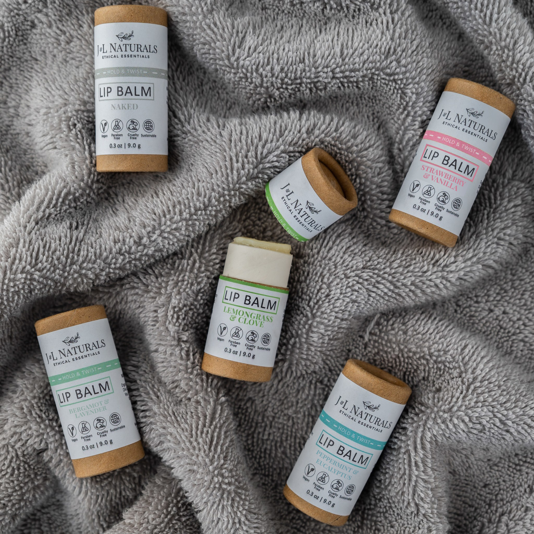 INDEPENDENT BRANDS LIP BALM BUNDLE (5-PACK) — natural hydration &amp; soothing care