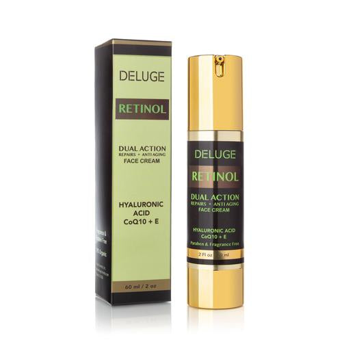 DELUGE RETINOL REJUVENATING FACE CREAM — Anti-Aging Hydration &amp; Skin Renewal