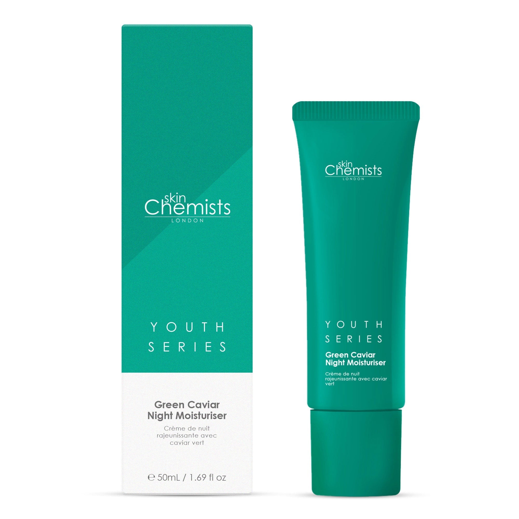 SKINCHEMISTS GREEN CAVIAR NIGHT MOISTURISER — Deep Hydration & Overnight Repair