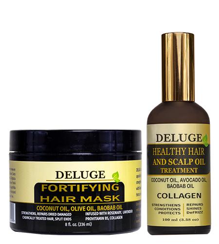 DELUGE COSMETICS -  Hair Mask + Hair Oil