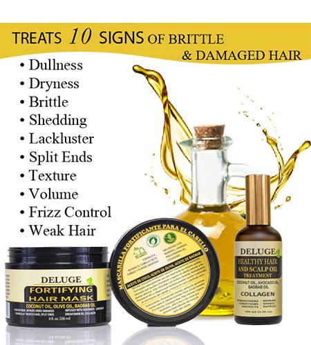 DELUGE COSMETICS -  Hair Mask + Hair Oil