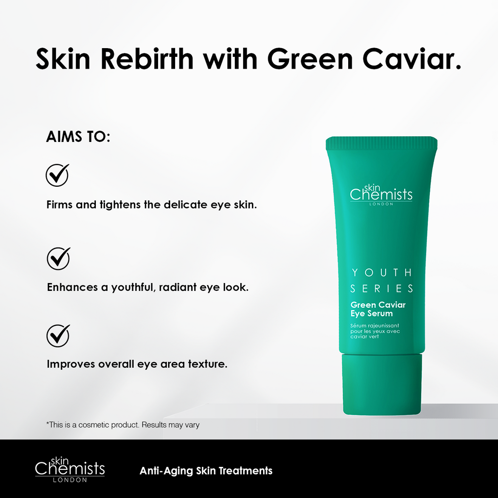 SKINCHEMISTS GREEN CAVIAR EYE SERUM — Hydration & Revitalizing Care
