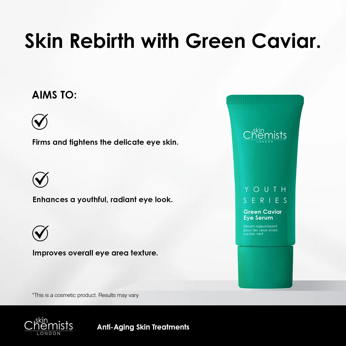 SKINCHEMISTS GREEN CAVIAR EYE SERUM — Hydration & Revitalizing Care skinChemists