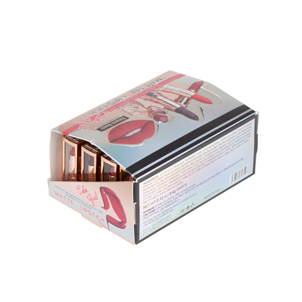 ROMANTIC BEAUTY LUSCIOUS MATTE LIPSTICKS — Red Hydrating, Long-Lasting Matte Finish