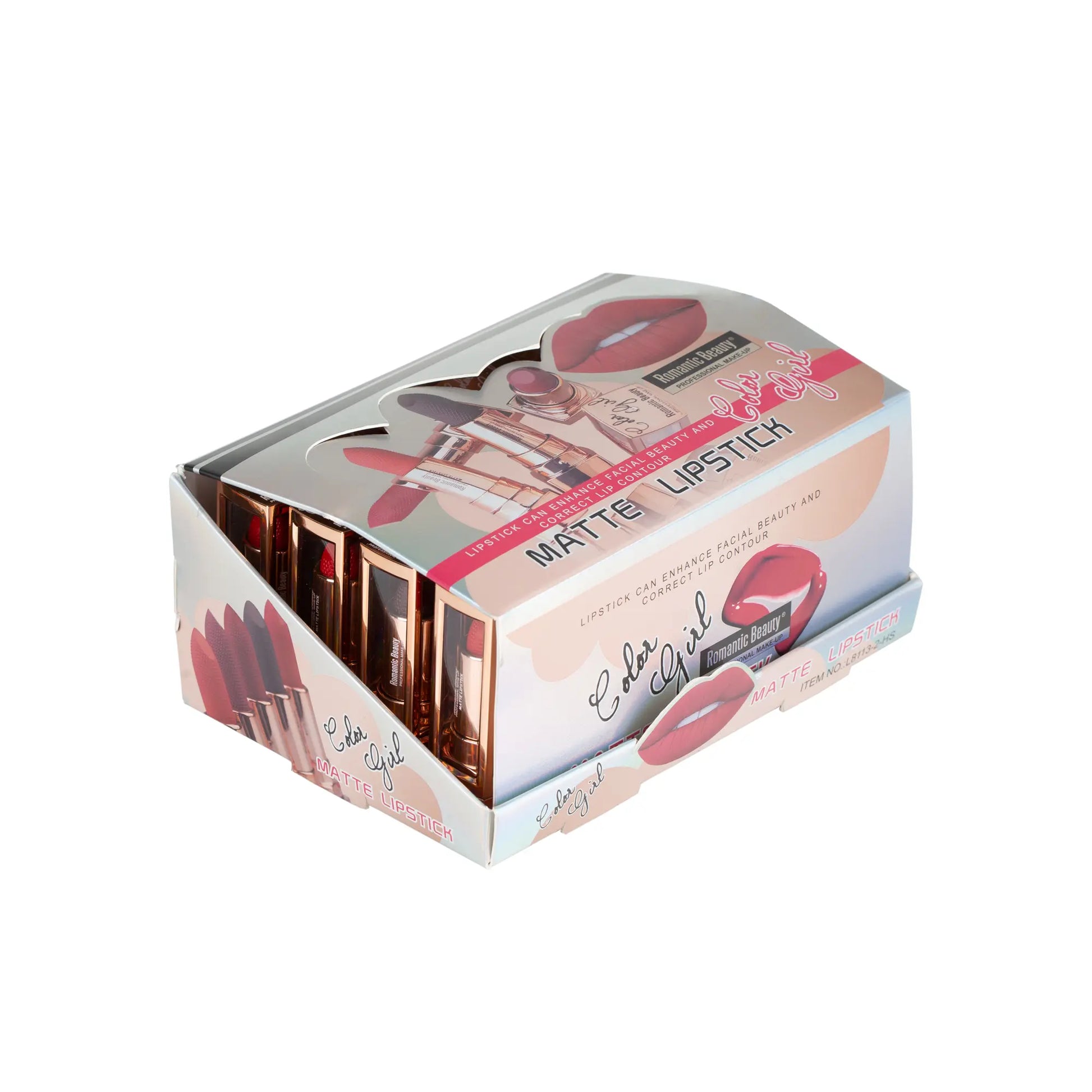 ROMANTIC BEAUTY LUSCIOUS MATTE LIPSTICKS — Red Hydrating, Long-Lasting Matte Finish Romantic Beauty