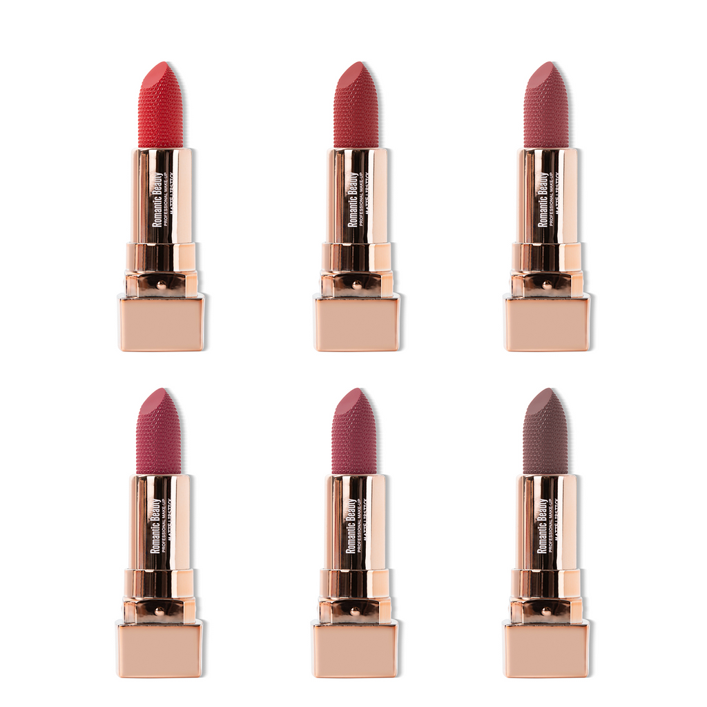ROMANTIC BEAUTY LUSCIOUS MATTE LIPSTICKS — Red Hydrating, Long-Lasting Matte Finish