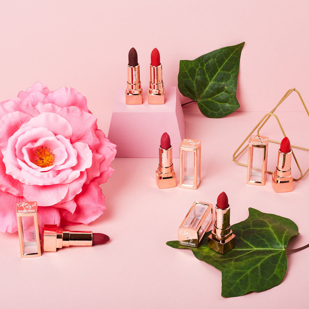 ROMANTIC BEAUTY LUSCIOUS MATTE LIPSTICKS — Red Hydrating, Long-Lasting Matte Finish