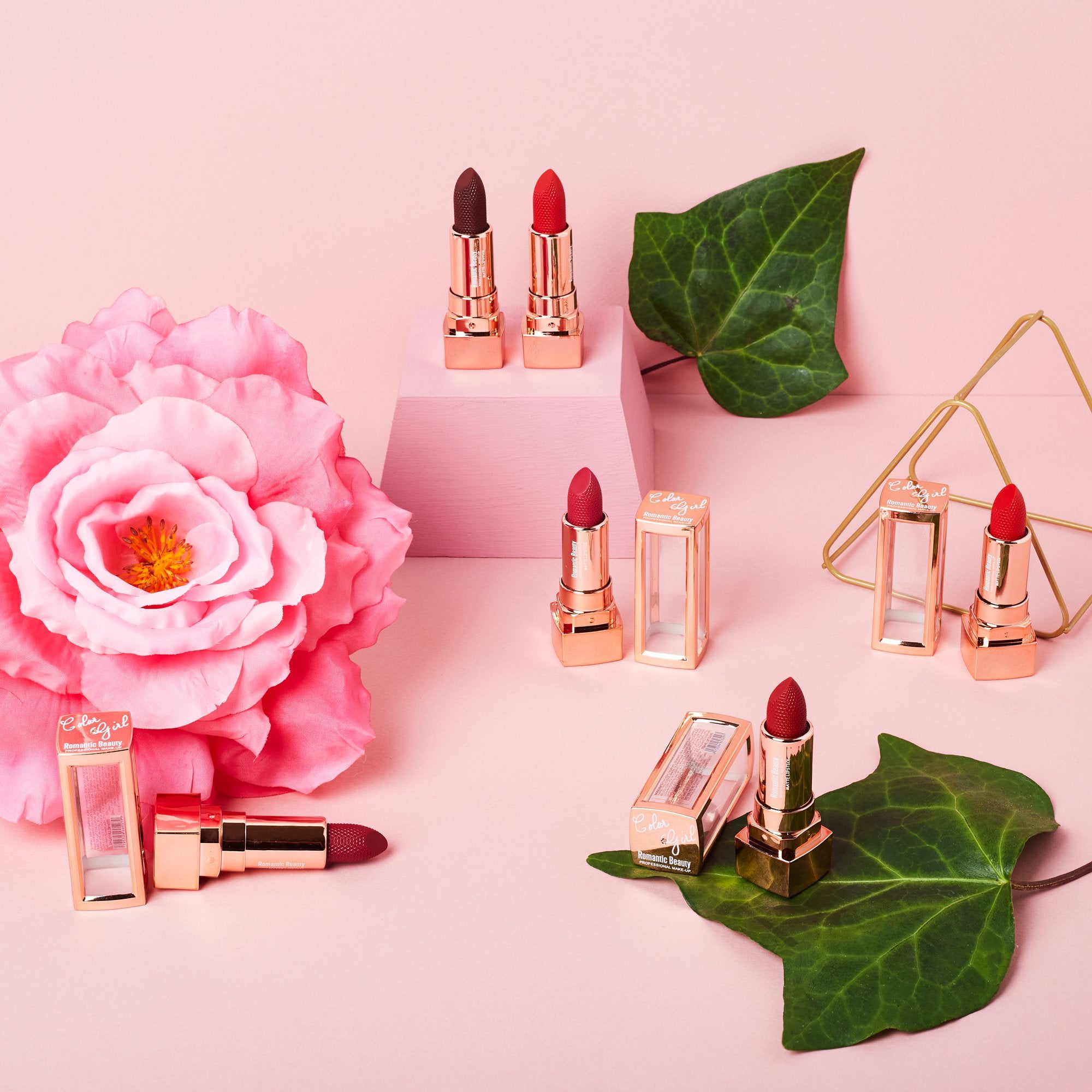 ROMANTIC BEAUTY LUSCIOUS MATTE LIPSTICKS — Red Hydrating, Long-Lasting Matte Finish