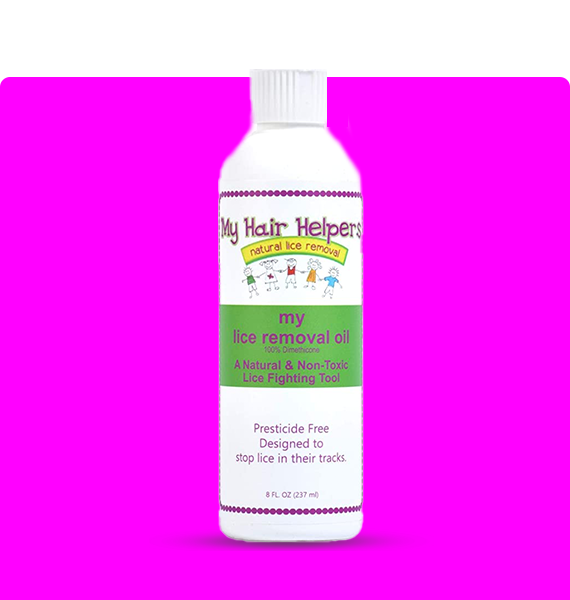 MY HAIR HELPERS NATURAL LICE REMOVAL DIMETHICONE OIL — extra-strength lice removal treatment